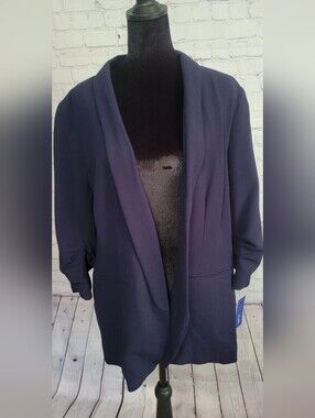 Apt 9 Navy Open-Front Women's Blazer XL NWT